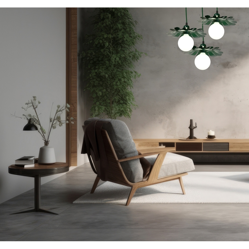 Bohemia-Design - Pakabinamas šviestuvas ant laido 1xE27/60W/230V žalias