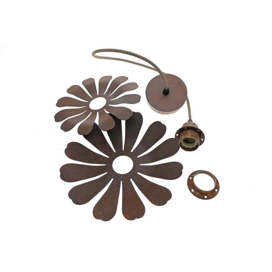 Bohemia-Design - Pakabinamas šviestuvas su laidu 1xE27/60W/230V bronzinis