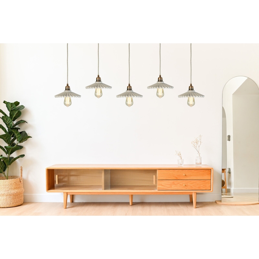Bohemia-Design - porcelianinė pakabinama liustra ant laido 1xE27/60W/230V