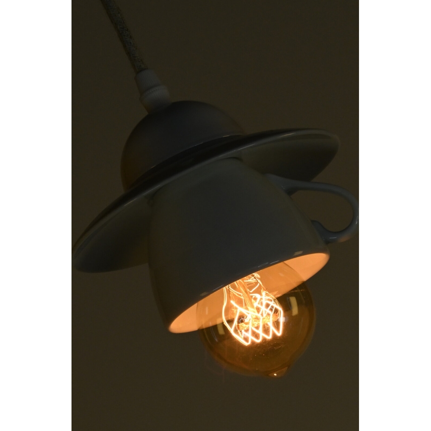 Bohemia-Design - Porcelianinis pakabinamas šviestuvas ant laido 1xE27/60W/230V