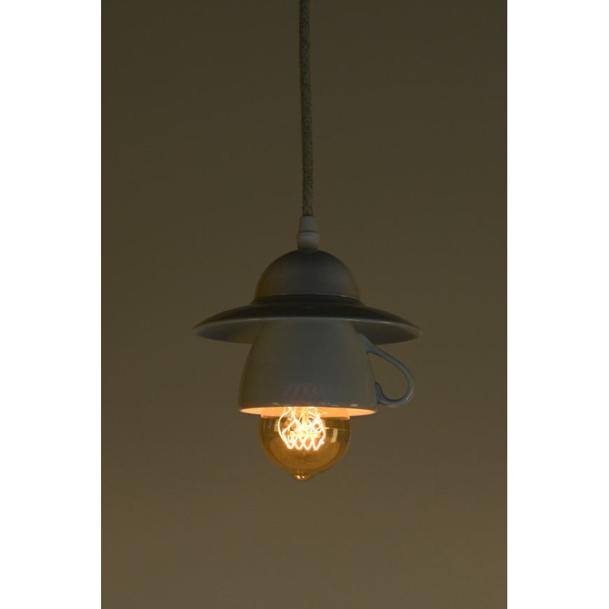 Bohemia-Design - Porcelianinis pakabinamas šviestuvas ant laido 1xE27/60W/230V