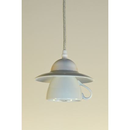 Bohemia-Design - Porcelianinis pakabinamas šviestuvas su laidu 1xE27/60W/230V