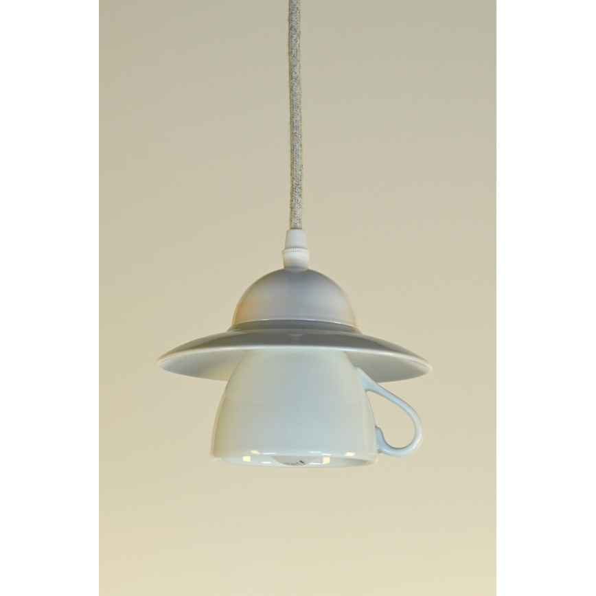 Bohemia-Design - Porcelianinis pakabinamas šviestuvas su laidu 1xE27/60W/230V