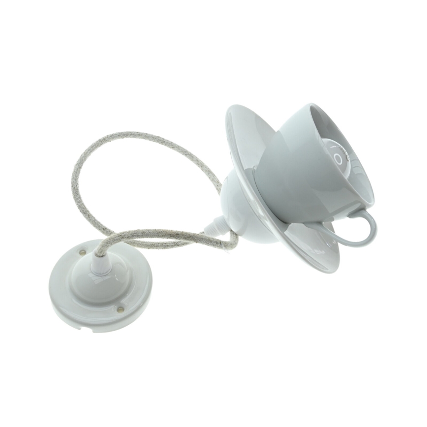 Bohemia-Design - Porcelianinis pakabinamas šviestuvas su laidu 1xE27/60W/230V