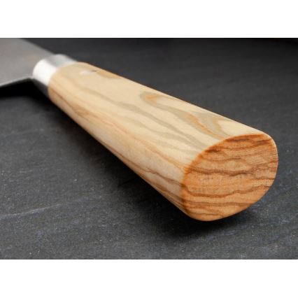 Böker - Damasko plieno virtuvinis peilis DAMAST OLIVE 21,2 cm alyvmedžio mediena