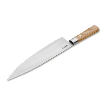 Böker - Damasko plieno virtuvinis peilis DAMAST OLIVE 21,2 cm alyvmedžio mediena