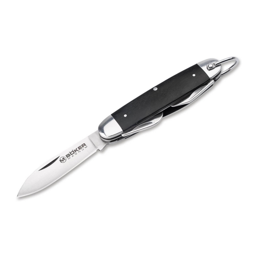Böker - Daugiafunkcis kišeninis peilis Magnum Klasikinis Pocket Steel 16 cm/4 funkcijos raudonmedžio