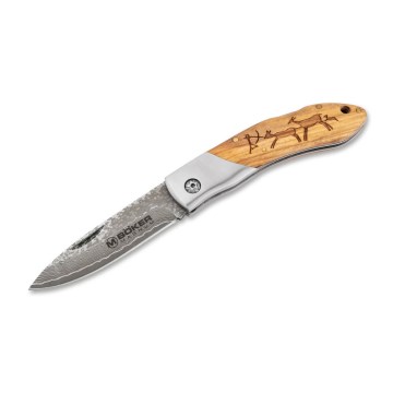 Böker - Kišeninis damasko plieno peilis Magnum Caveman 19,4 cm