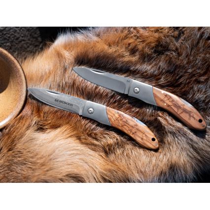 Böker - Kišeninis damasko plieno peilis Magnum Caveman 19,4 cm