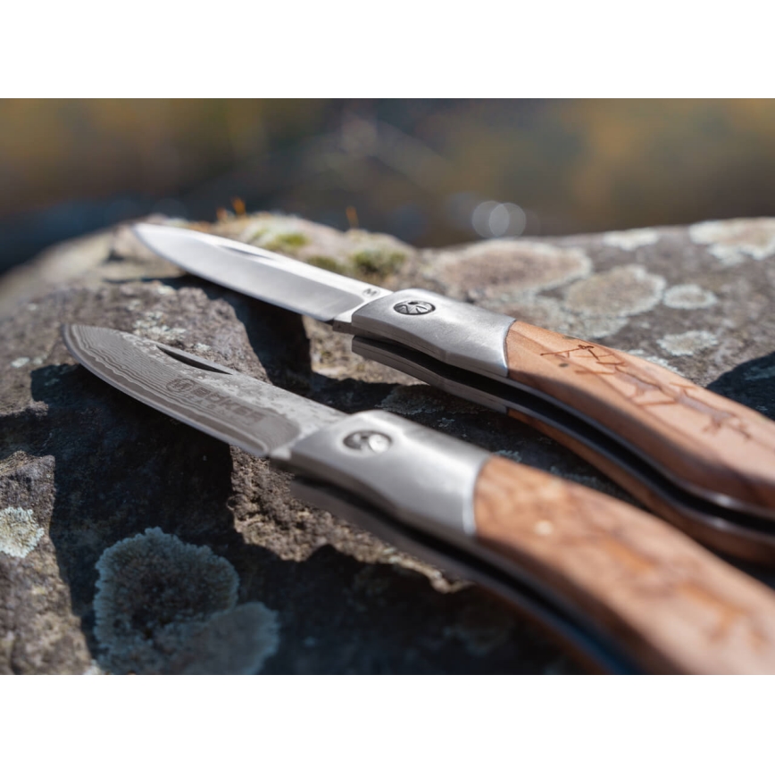 Böker - Kišeninis damasko plieno peilis Magnum Caveman 19,4 cm