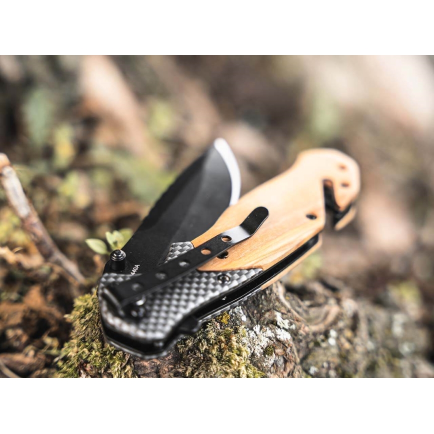 Böker - Kišeninis peilis Magnum Blomkvist Olive 20,5 cm alyvuogių mediena