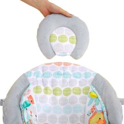 Bright Starts - Kūdikių vibruojantis gultas su melodija WHIMSICAL WILD 3xLR14