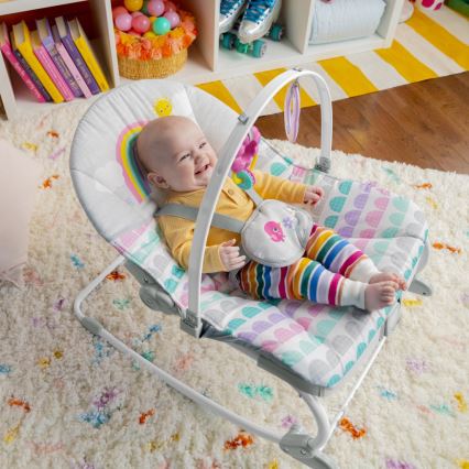 Bright Starts - Kūdikių vibruojantis rokeris ROSY RAINBOW 1xLR14