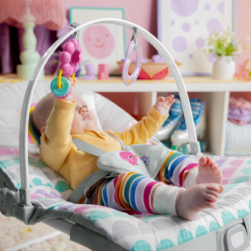 Bright Starts - Kūdikių vibruojantis rokeris ROSY RAINBOW 1xLR14