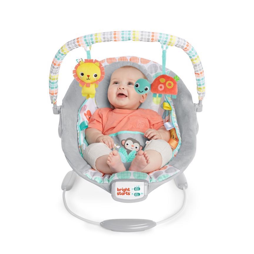 Bright Starts - Vaikiškas vibruojantis gultas su melodija WHIMSICAL WILD