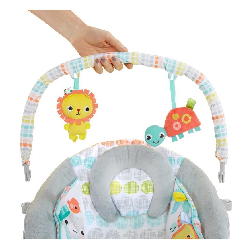 Bright Starts - Vaikiškas vibruojantis gultas su melodija WHIMSICAL WILD