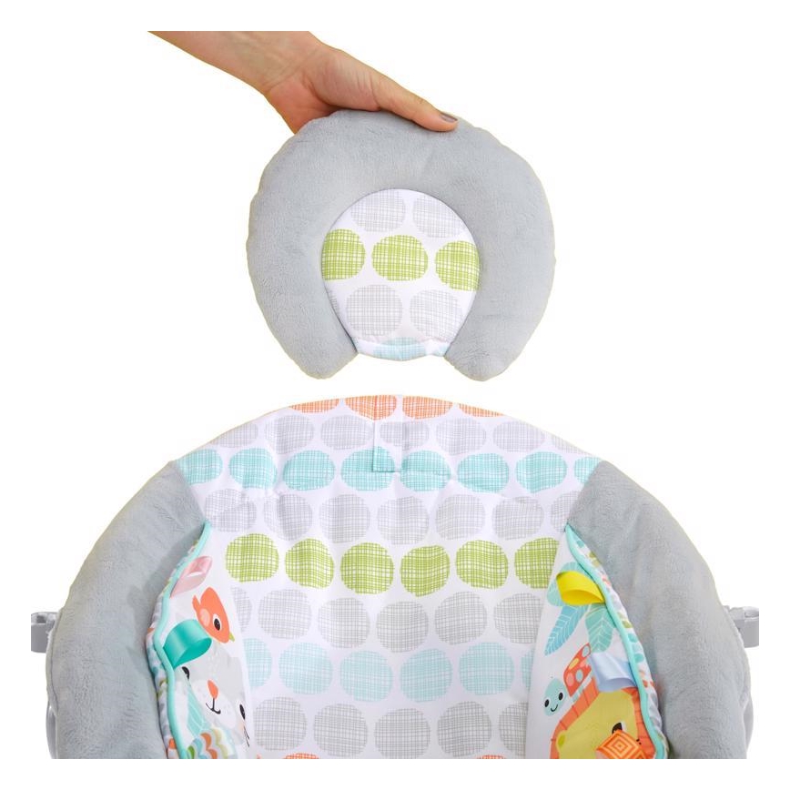 Bright Starts - Vaikiškas vibruojantis gultas su melodija WHIMSICAL WILD