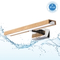 Brilagi - 3 viename LED vonios veidrodžio šviestuvas WOODY MIRROR LED/8W/230V 40 cm IP44 blizgus chromas/ąžuolas