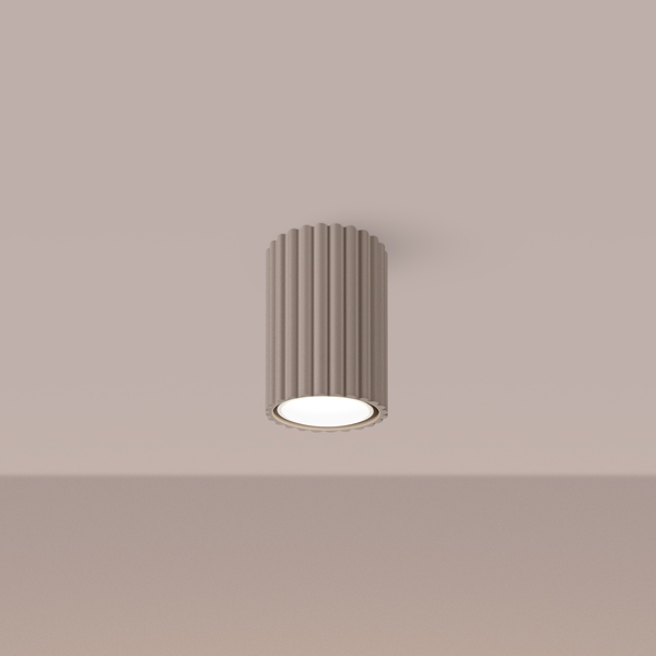 Brilagi - Akcentinis apšvietimas CRESTO 1xGU10/10W/230V 10 cm taupe