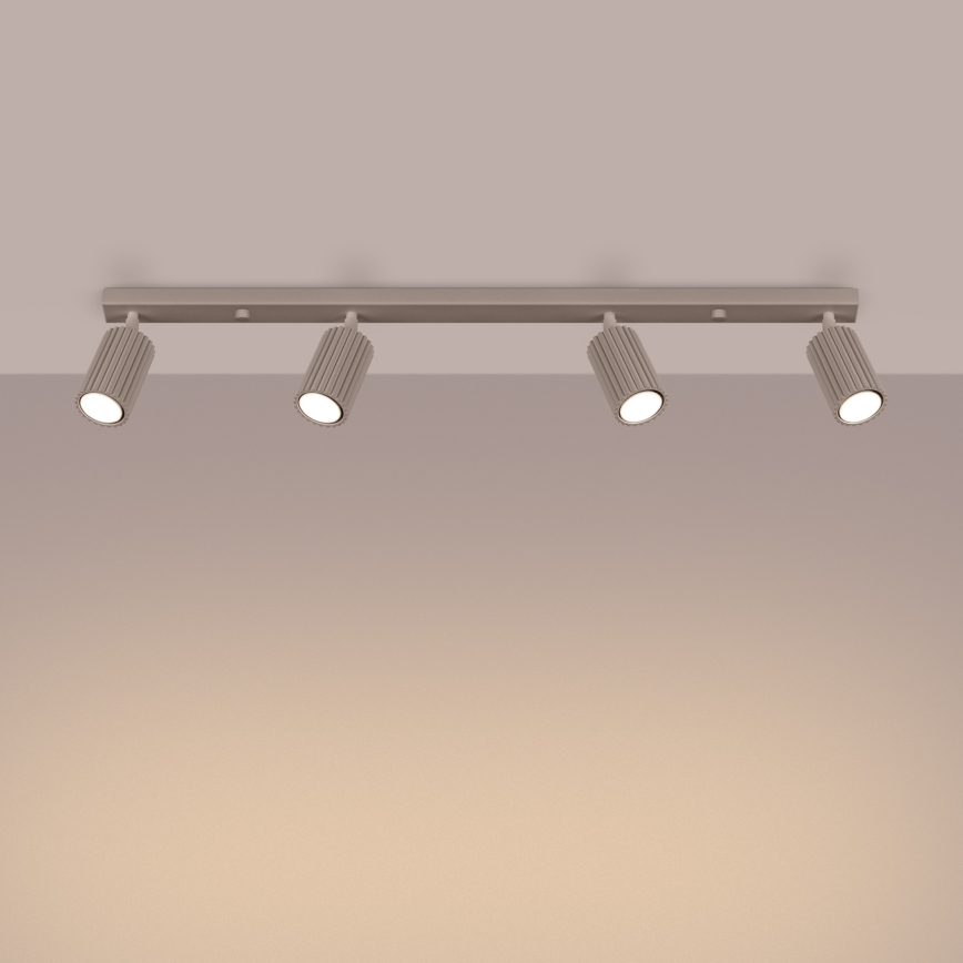 Brilagi - Akcentinis apšvietimas CRESTO 4xGU10/10W/230V taupe