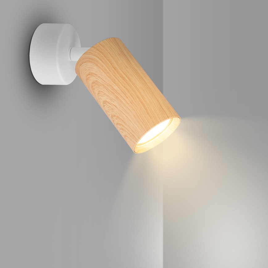 Brilagi - Akcentinis apšvietimas SELE 1xGU10/30W/230V balta/ąžuolo dekoras