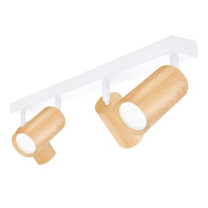 Brilagi - Akcentinis apšvietimas SELE 4xGU10/30W/230V balta/ąžuolo dekoras
