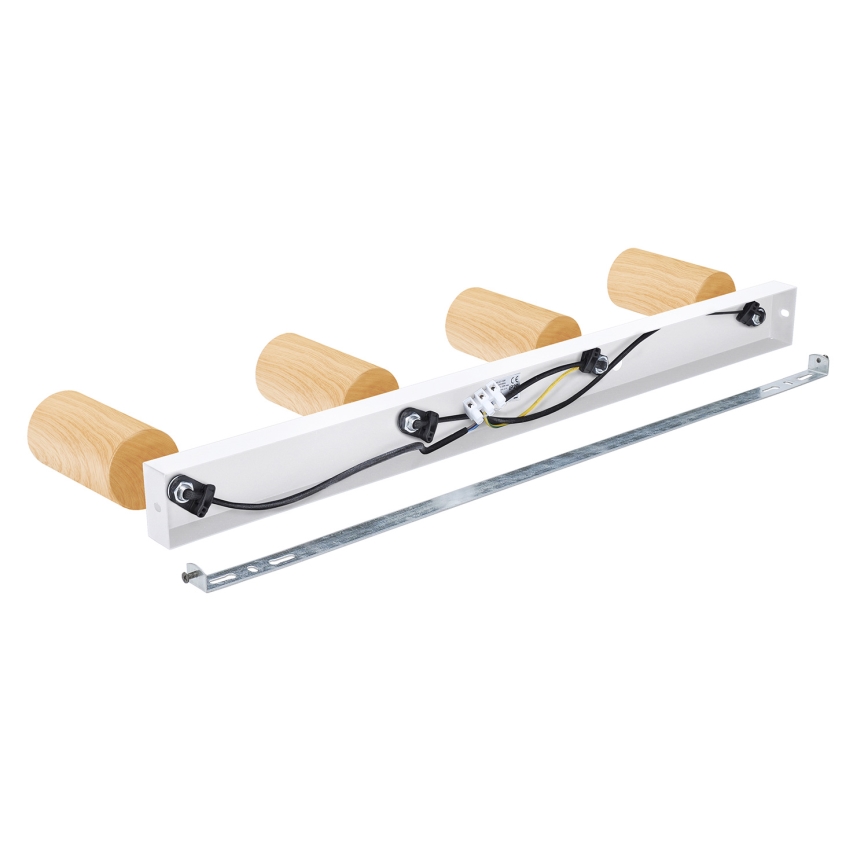 Brilagi - Akcentinis apšvietimas SELE 4xGU10/30W/230V balta/ąžuolo dekoras