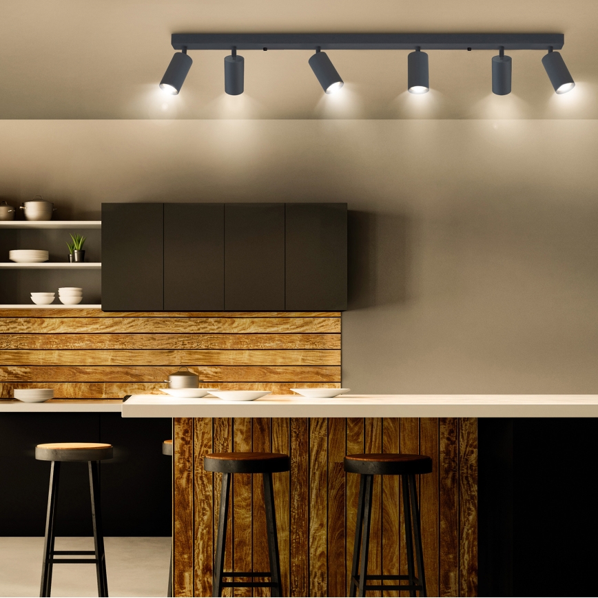 Brilagi - Akcentinis apšvietimas SELE 6xGU10/30W/230V antracitas
