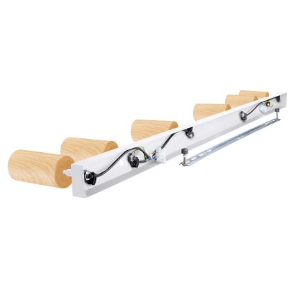 Brilagi - Akcentinis apšvietimas SELE 6xGU10/30W/230V balta/ąžuolo dekoras