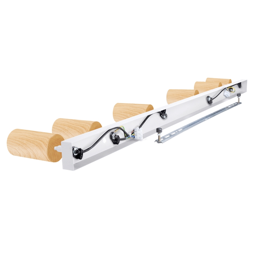 Brilagi - Akcentinis apšvietimas SELE 6xGU10/30W/230V balta/ąžuolo dekoras