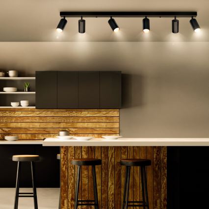 Brilagi - Akcentinis apšvietimas SELE 6xGU10/30W/230V juoda/auksas