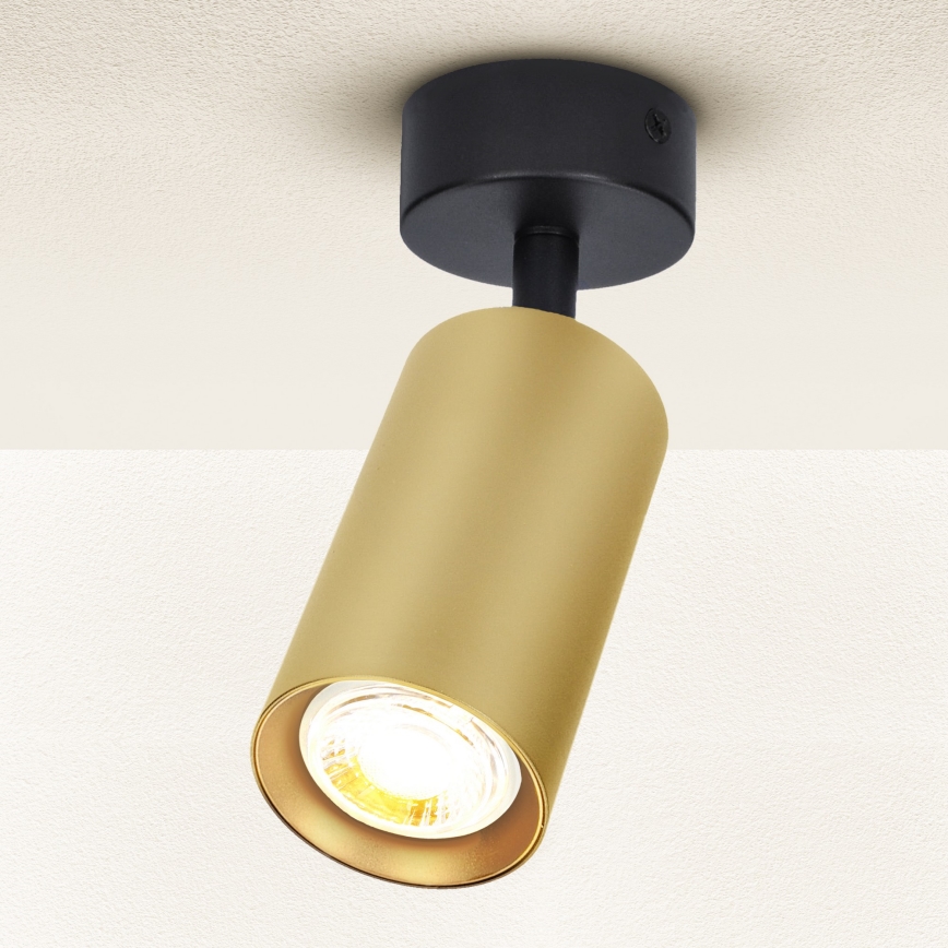 Brilagi - Akcentinis apšvietimas SELE GOLDEN 1xGU10/30W/230V juoda/auksas