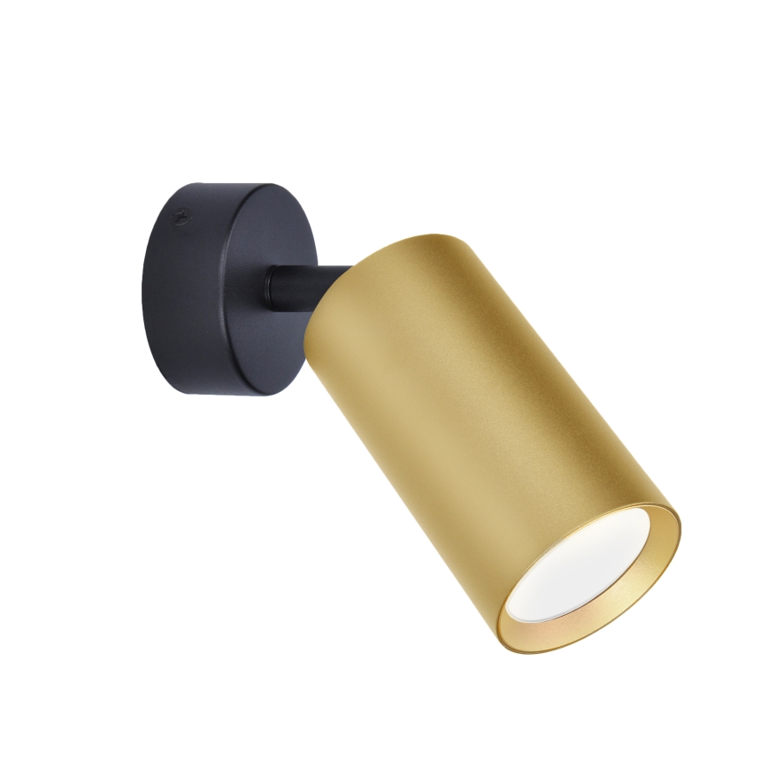 Brilagi - Akcentinis apšvietimas SELE GOLDEN 1xGU10/30W/230V juoda/auksas