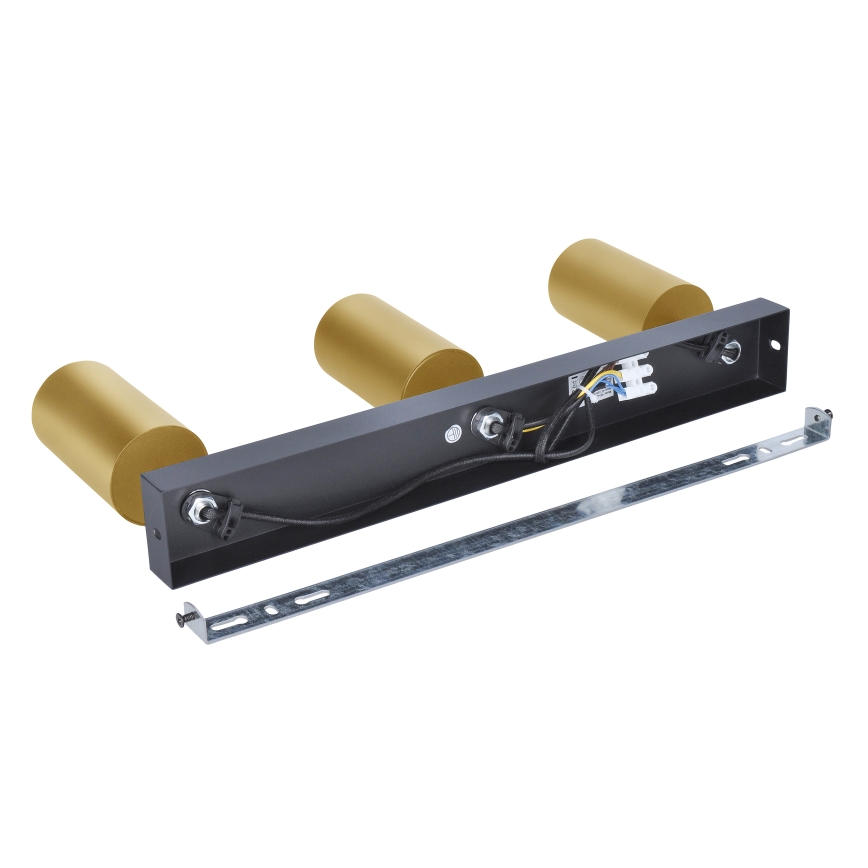 Brilagi - Akcentinis apšvietimas SELE GOLDEN 3xGU10/30W/230V juoda/auksas