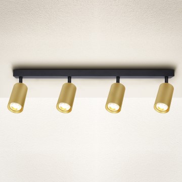Brilagi - Akcentinis apšvietimas SELE GOLDEN 4xGU10/30W/230V juoda/auksas
