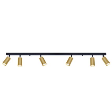 Brilagi - Akcentinis apšvietimas SELE GOLDEN 6xGU10/30W/230V juoda/auksas