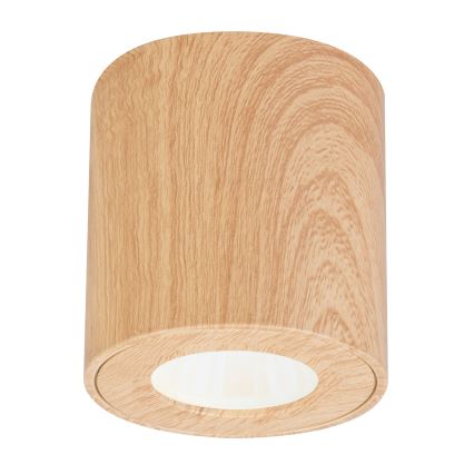 Brilagi - Akcentinis vonios šviestuvas MIA 1xGU10/30W/230V 84x80 mm ąžuolo dekoras IP44