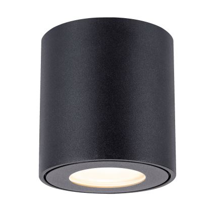 Brilagi - Akcentinis vonios šviestuvas MIA 1xGU10/30W/230V 84x80 mm juoda IP54