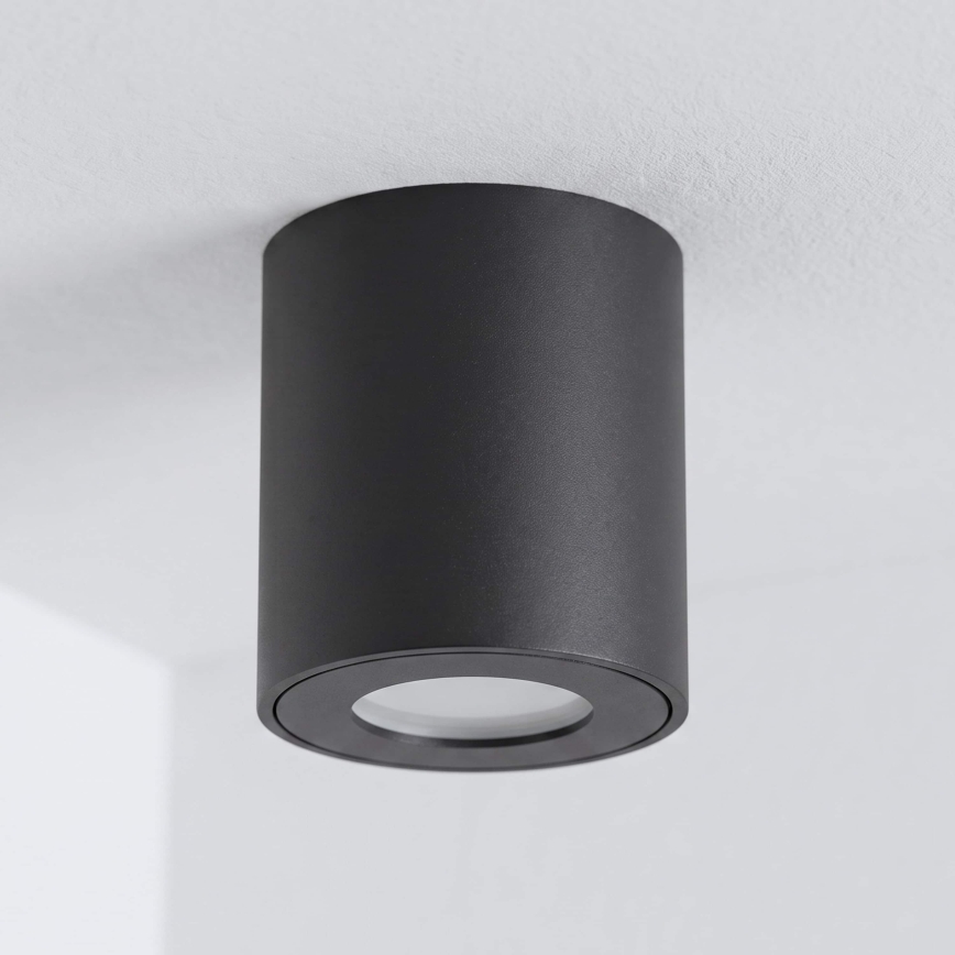 BRILAGI - Akcentinis vonios šviestuvas MIA 1xGU10/30W/230V 84x80 mm juoda IP54