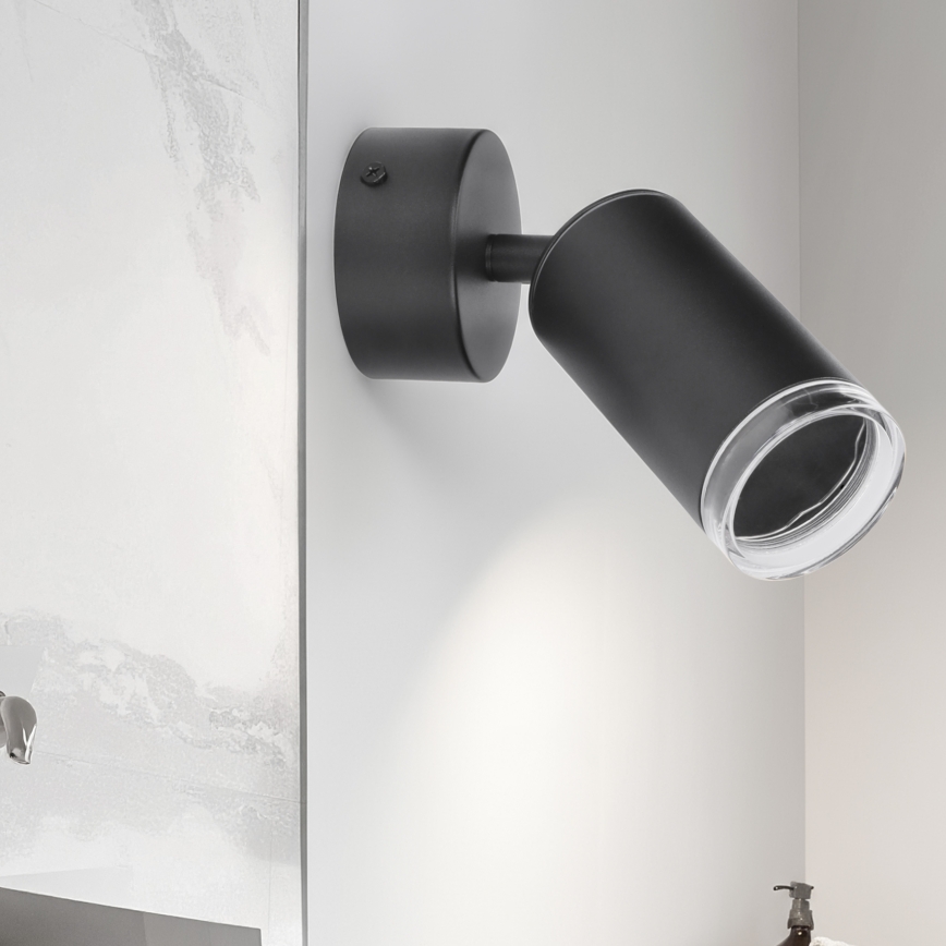 Brilagi - Akcentinis vonios šviestuvas SELE 1xGU10/30W/230V IP44 juoda
