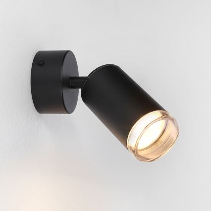 Brilagi - Akcentinis vonios šviestuvas SELE 1xGU10/30W/230V IP44 juoda