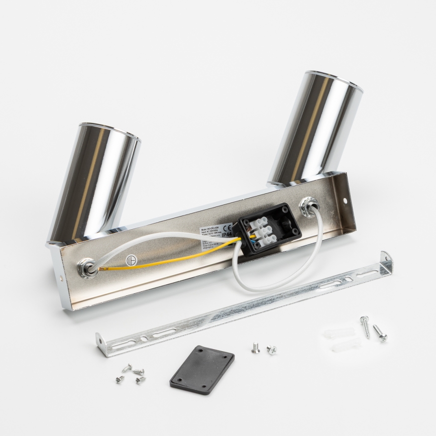 Brilagi - Akcentinis vonios šviestuvas SELE 2xGU10/30W/230V IP44 blizgus chromas