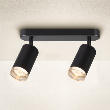 Brilagi - Akcentinis vonios šviestuvas SELE 2xGU10/30W/230V IP44 juoda