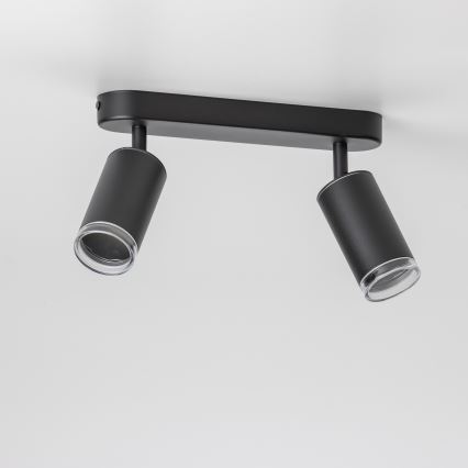 Brilagi - Akcentinis vonios šviestuvas SELE 2xGU10/30W/230V IP44 juoda