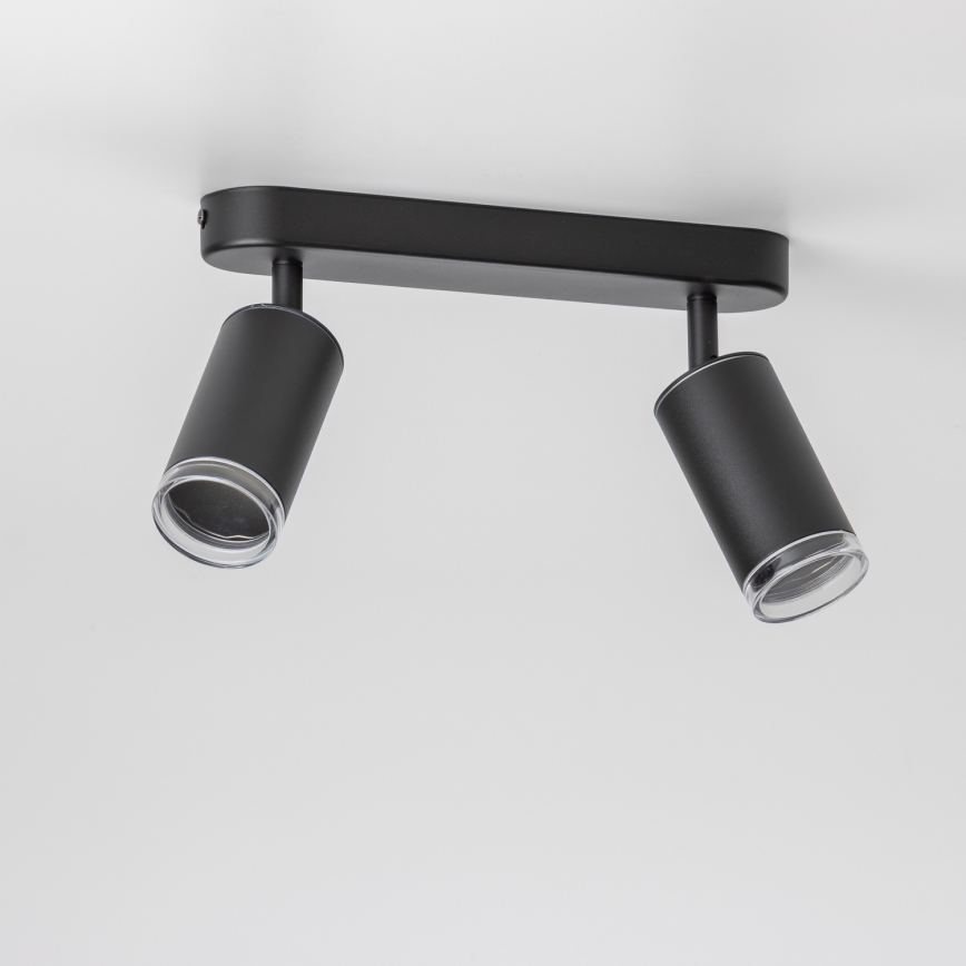 Brilagi - Akcentinis vonios šviestuvas SELE 2xGU10/30W/230V IP44 juoda