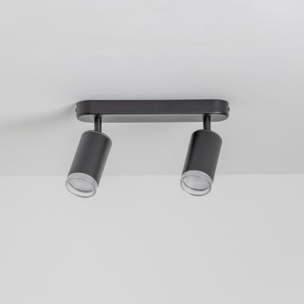 Brilagi - Akcentinis vonios šviestuvas SELE 2xGU10/30W/230V IP44 juoda