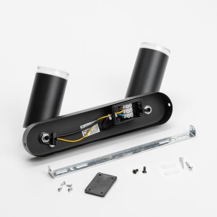 Brilagi - Akcentinis vonios šviestuvas SELE 2xGU10/30W/230V IP44 juoda