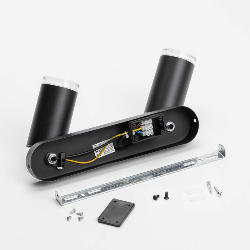 Brilagi - Akcentinis vonios šviestuvas SELE 2xGU10/30W/230V IP44 juoda