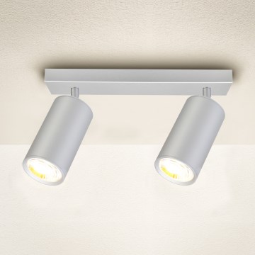 Brilagi - Akcentinis vonios šviestuvas SELE 2xGU10/30W/230V IP44 sidabras