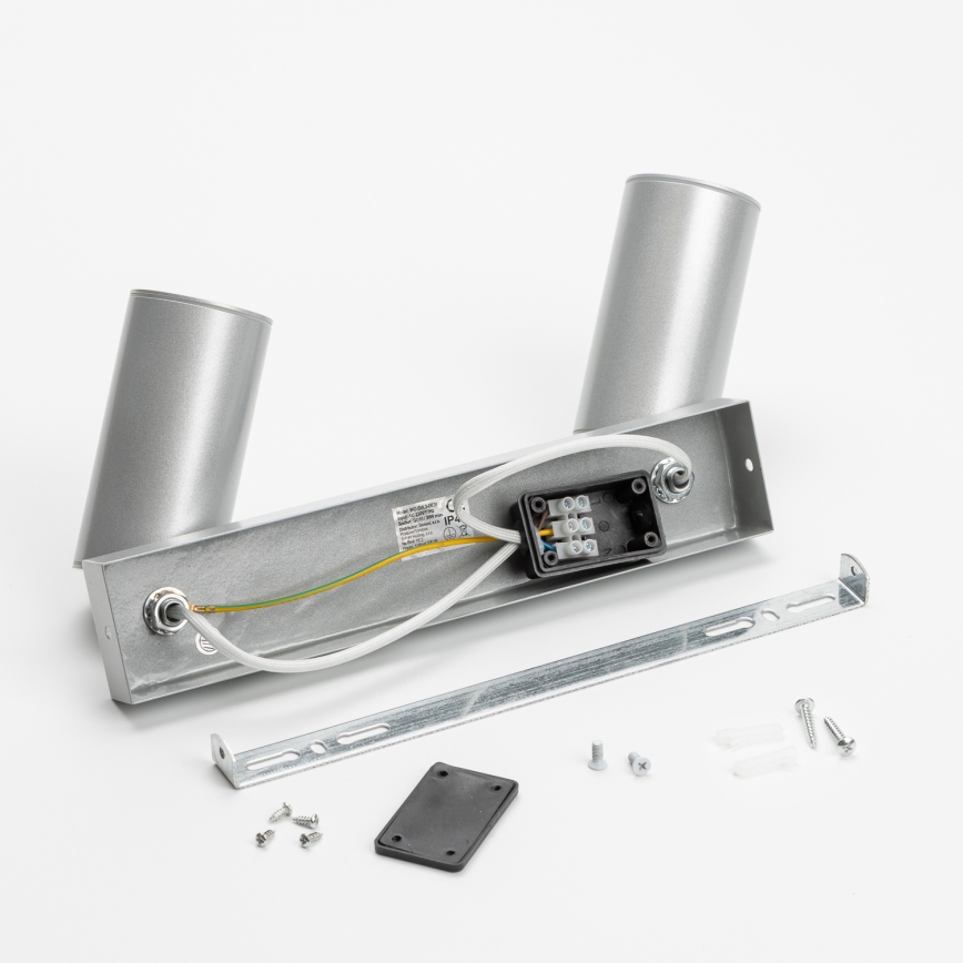 Brilagi - Akcentinis vonios šviestuvas SELE 2xGU10/30W/230V IP44 sidabras